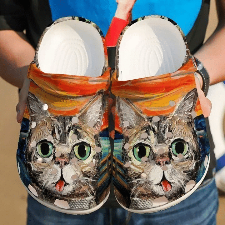 Cat Derp Crocs Classic Clogs Shoes