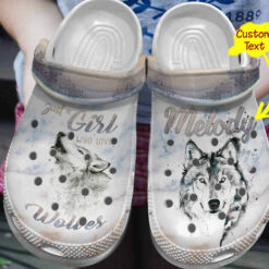 Girl Who Love Wolves Shoes Crocs Crocbland Clog Gifts