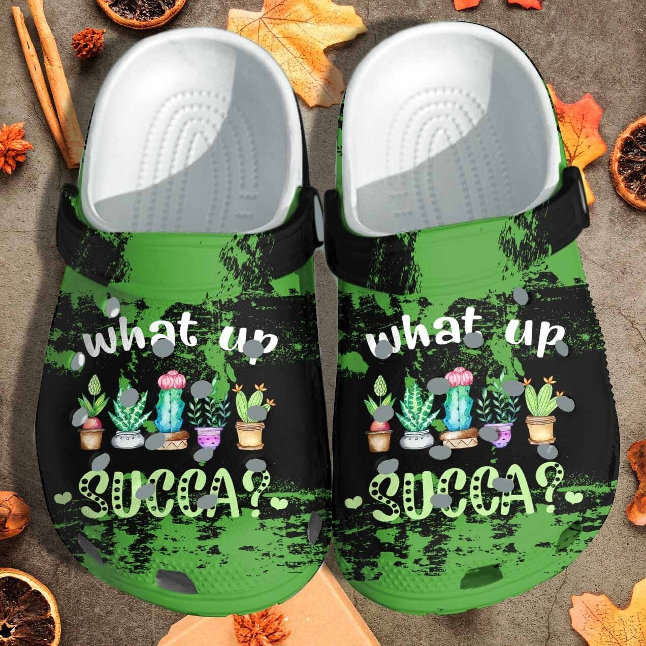 Cactus Plants Crocs Shoes Clogs Gift For Boy Girl - What Up Succa Beach Crocs Shoes Clogs Birthday Gift