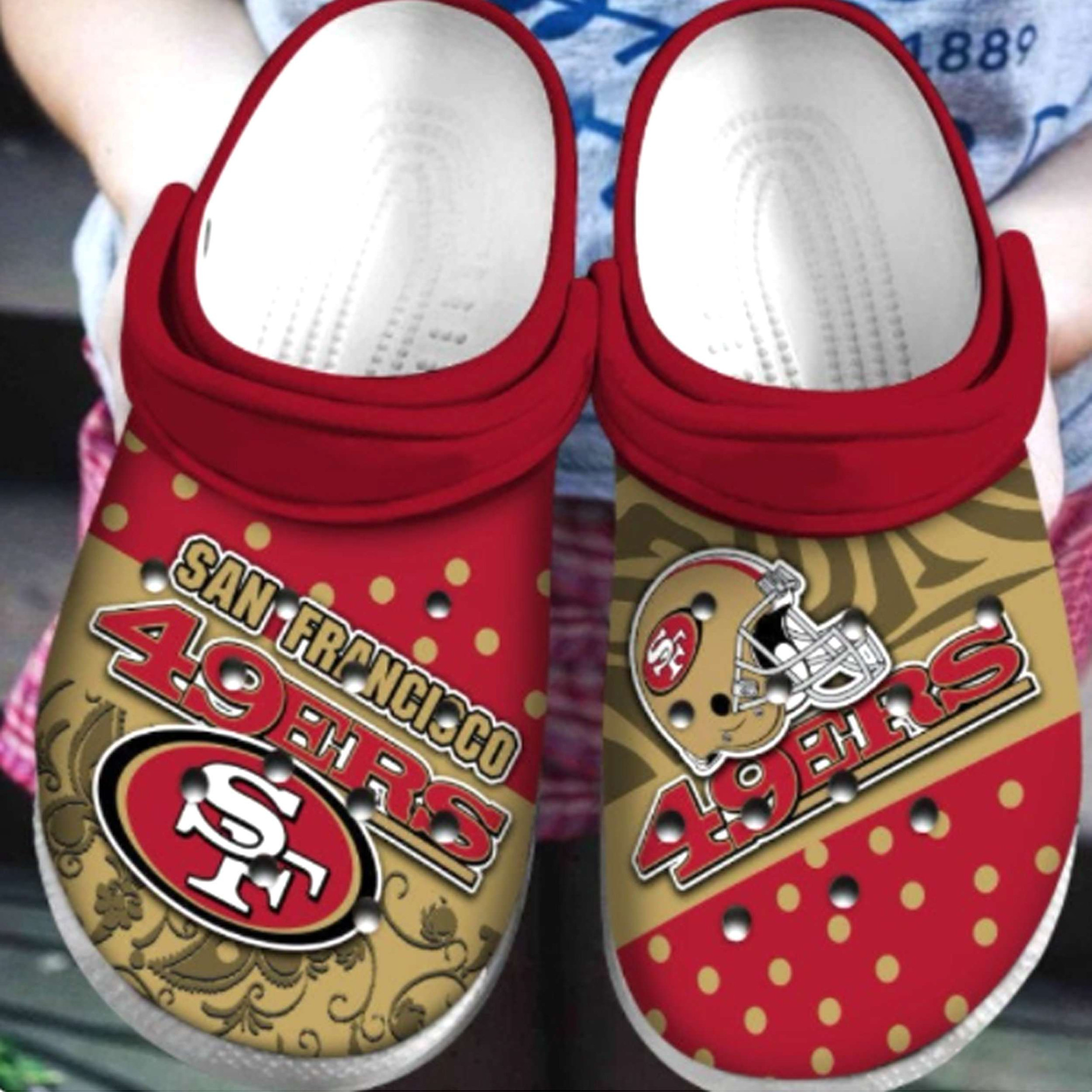 San Francisco 49Ers Crocs Crocband Clogs