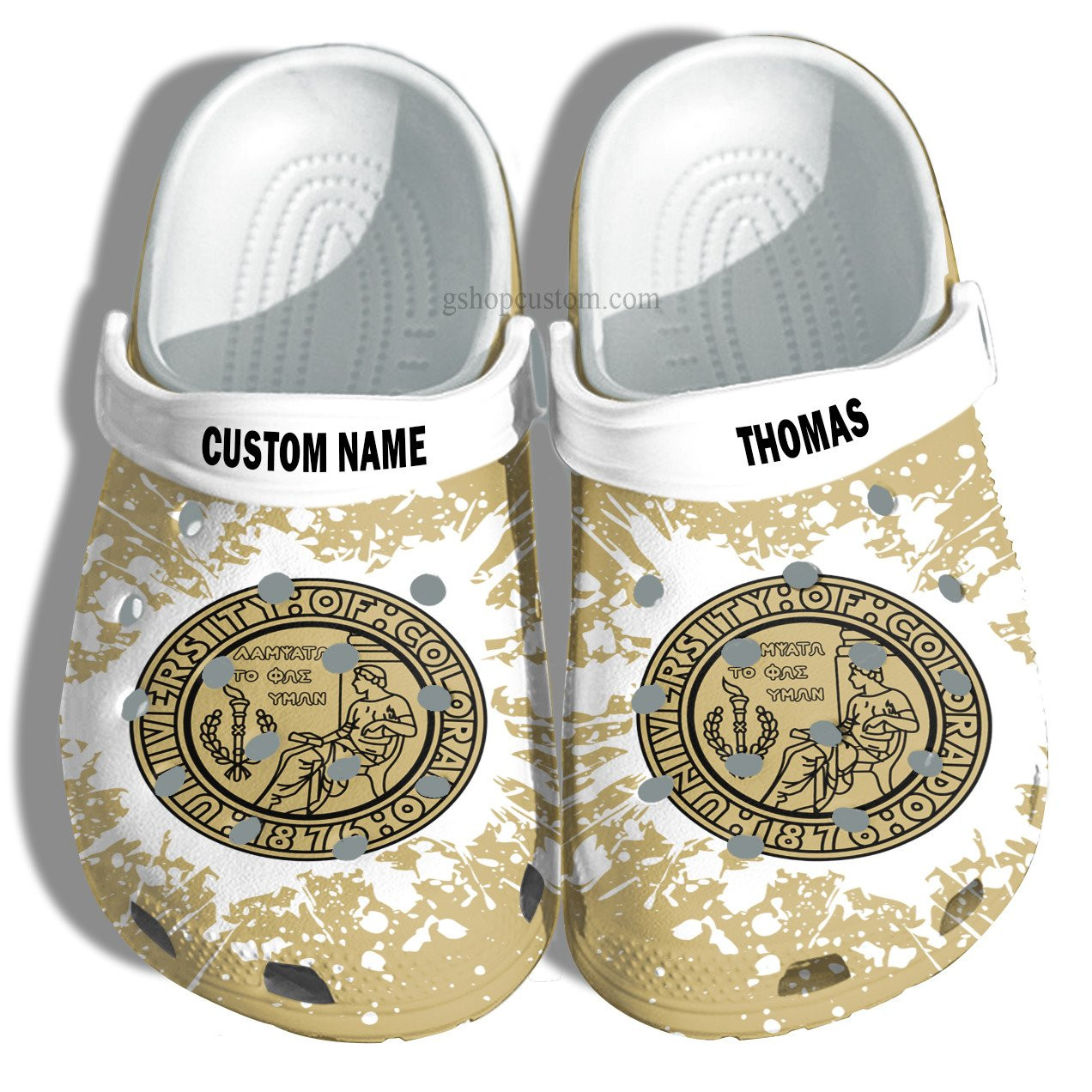 University Of Colorado Boulder Graduation Gifts Croc Shoes Customize- Admission Gift Crocs Shoes