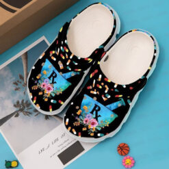 Pharmacy Floral Crocs Classic Clogs Shoes