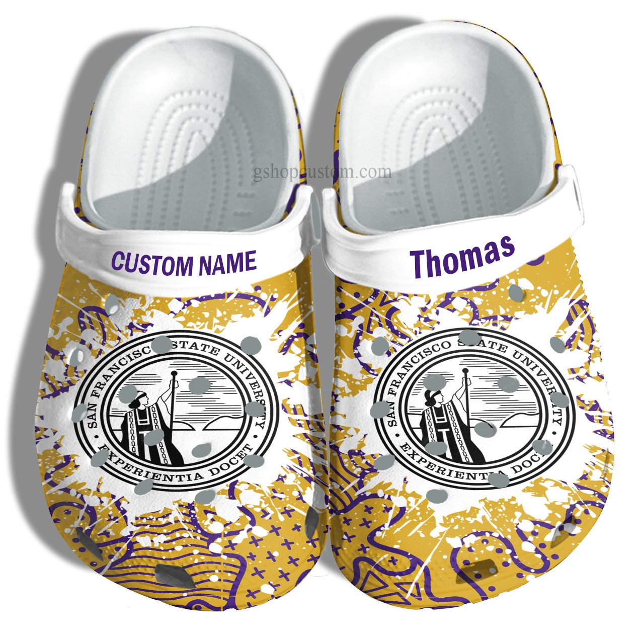 San Francisco State University Graduation Gifts Croc Shoes Customize- Admission Gift Crocs Shoes