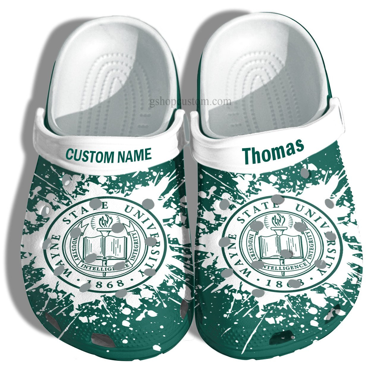 Wayne State University Graduation Gifts Croc Shoes Customize- Admission Gift Crocs Shoes