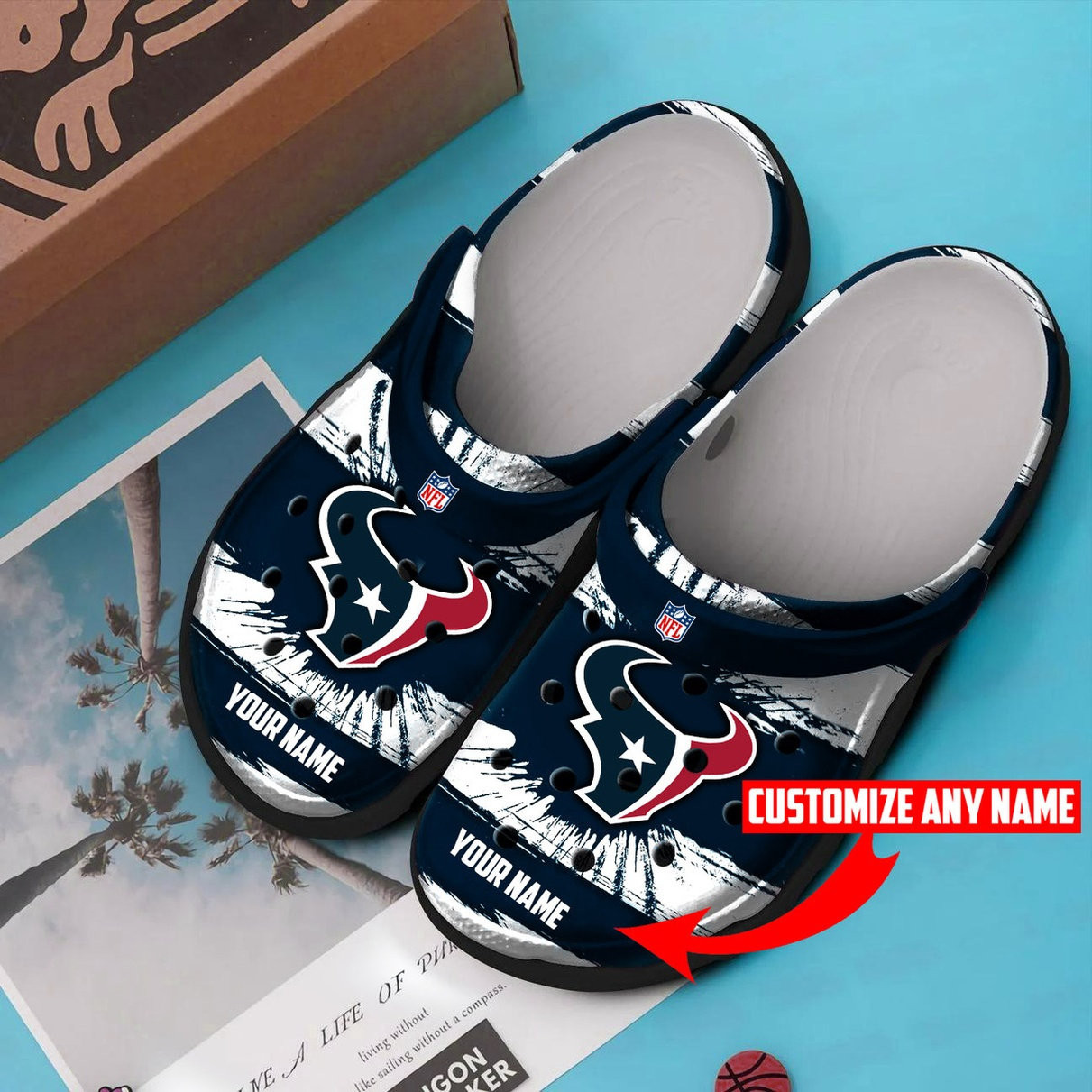 Houston Texans Personalized Clog Shoes