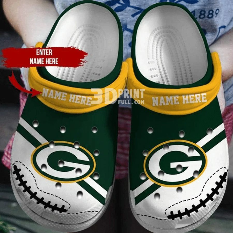 Personailized Packers Crocbland Clog