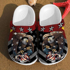 Eagle America Flag Veteran Independence Us Day Gift Crocs Clog Shoes