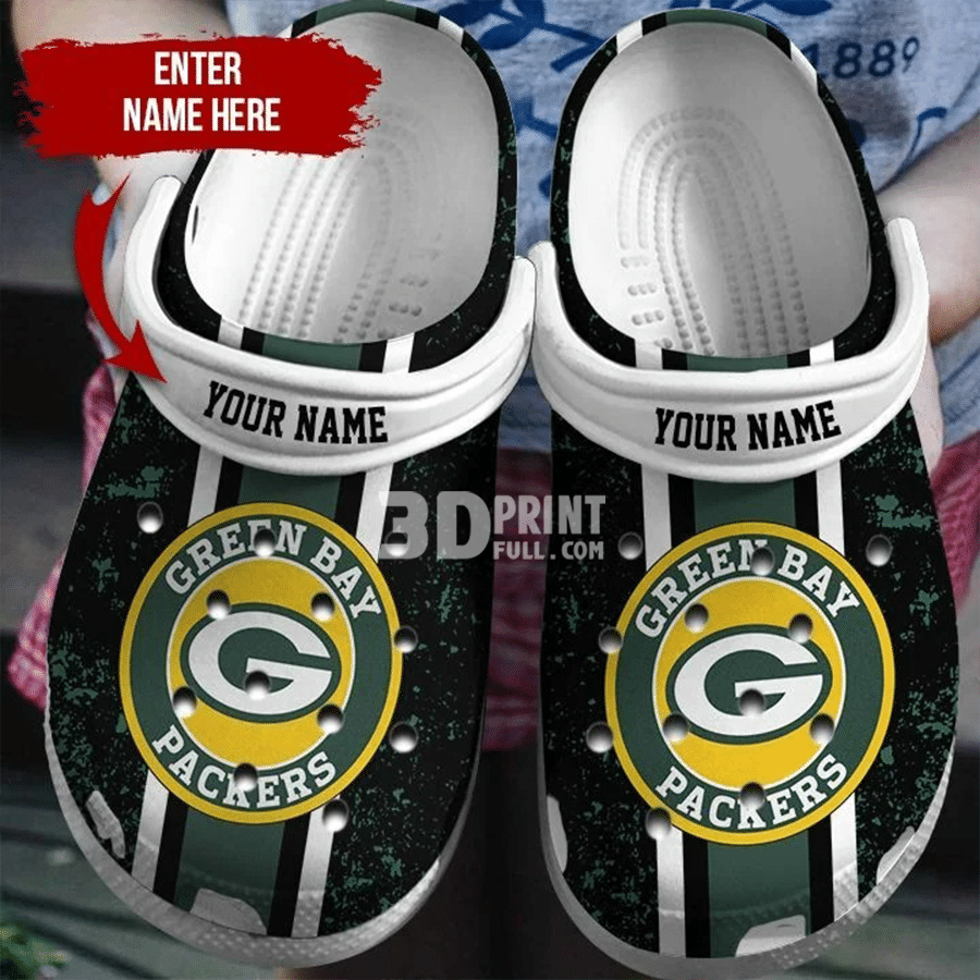 Personailized Packers Crocbland Clog