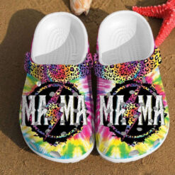 Rockstar Leopard Bleached Mama Colorful Unisex Crocs Clog Shoes