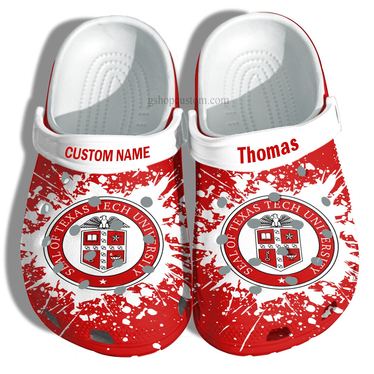 Texas Tech University Graduation Gifts Croc Shoes Customize- Admission Gift Crocs Shoes