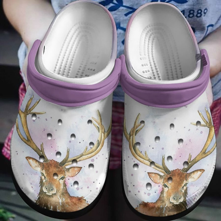 Paradise Of Deer Shoes Crocs Clogs Birthday Thanksgiving Gift For Women Girl