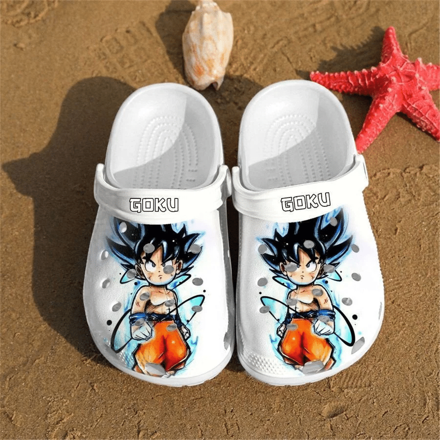 Personalised Goku Art Custom Crocs Clog Shoes