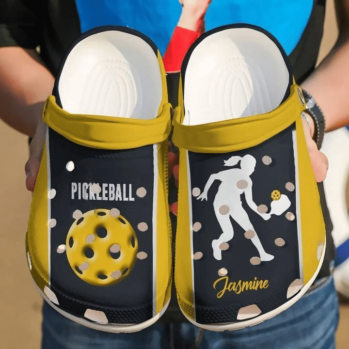 Pickleball Personalized Love Crocs Classic Clogs Shoes