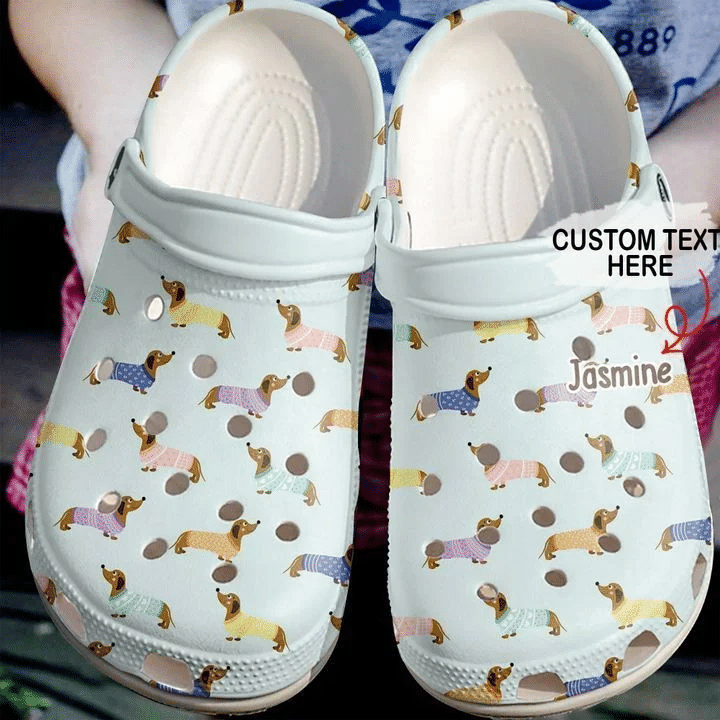 Dachshund Personalized Lovely Pattern Crocs Classic Clogs Shoes