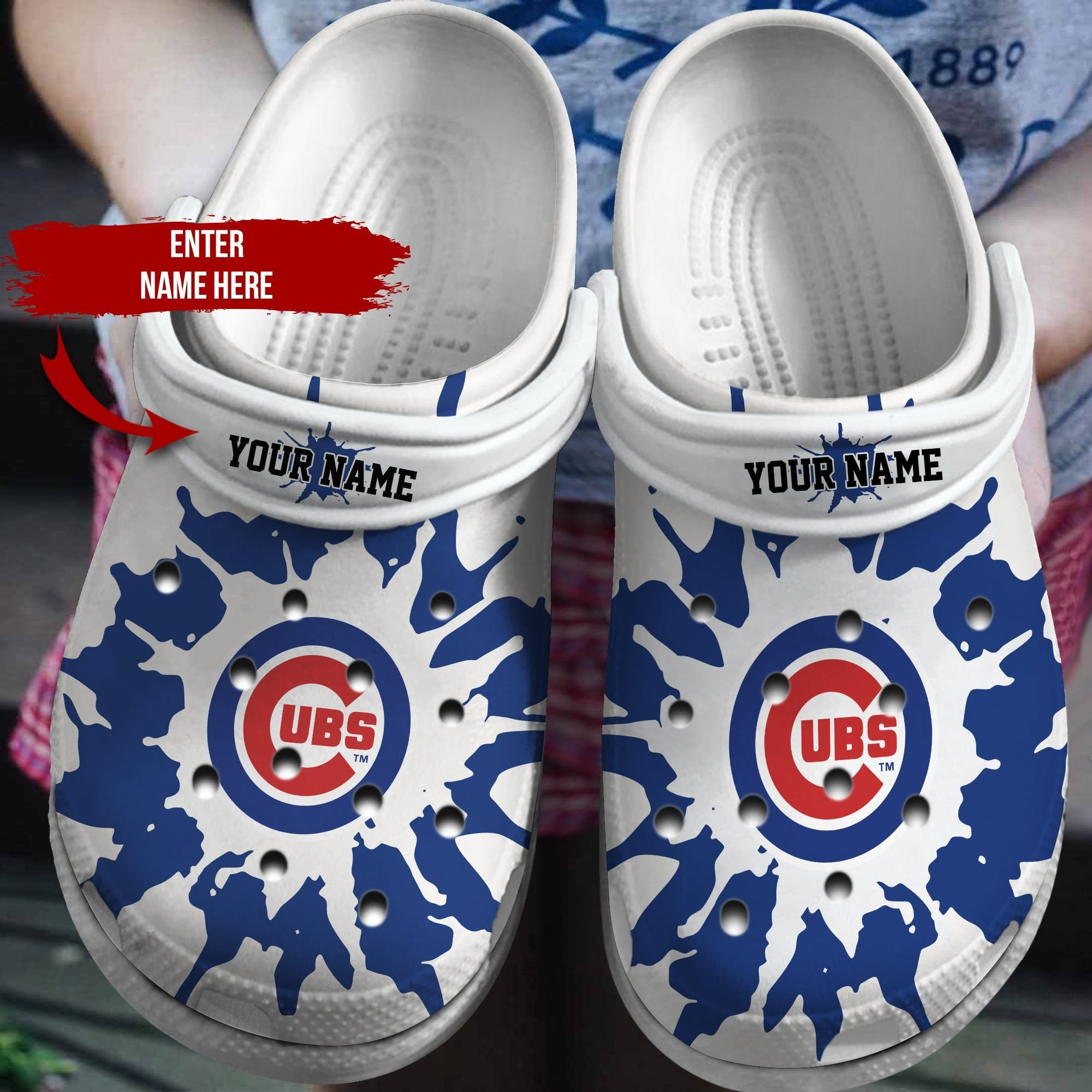 Personalized Chicago Cubs Crocbland Clog 12941Tp