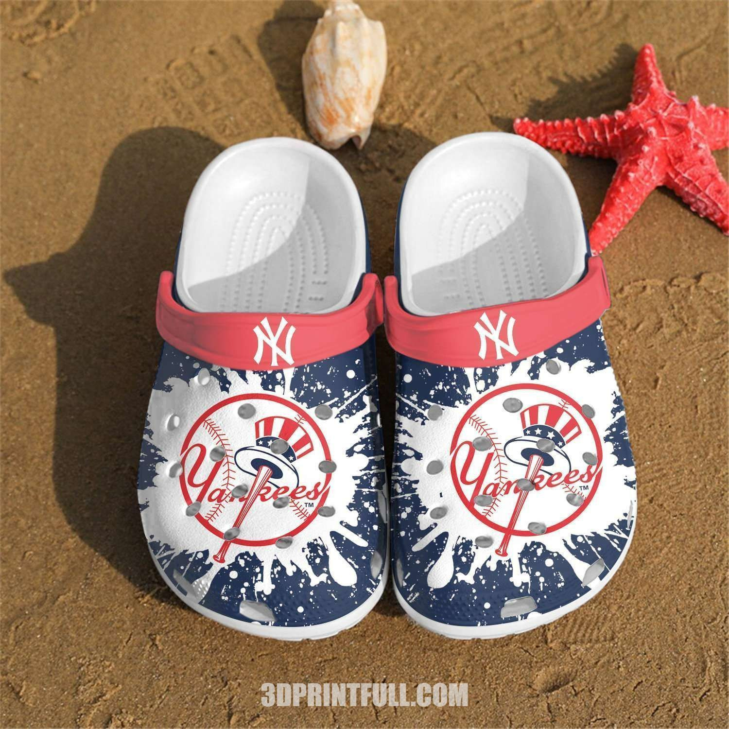 New York Yankees Mlb Team Gift For Fan 4 Rubber Crocs Clog Shoescrocband Clogs