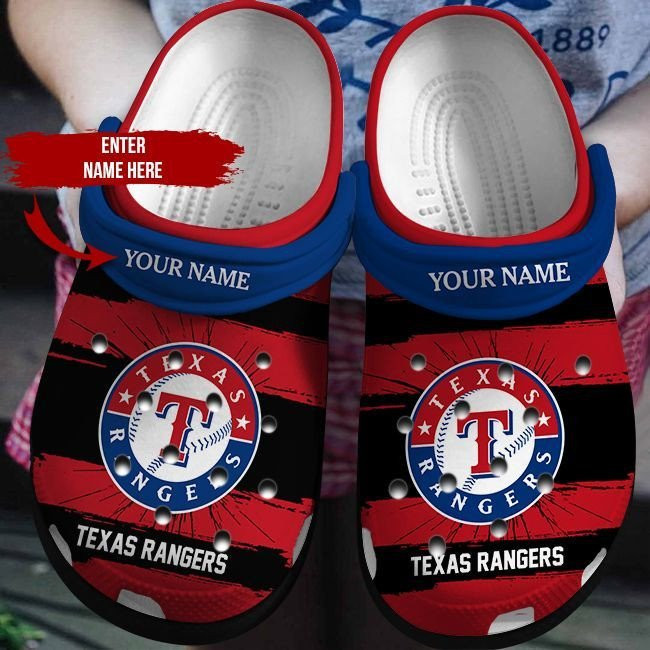 Personalized Texas Rangers Crocbland Clog
