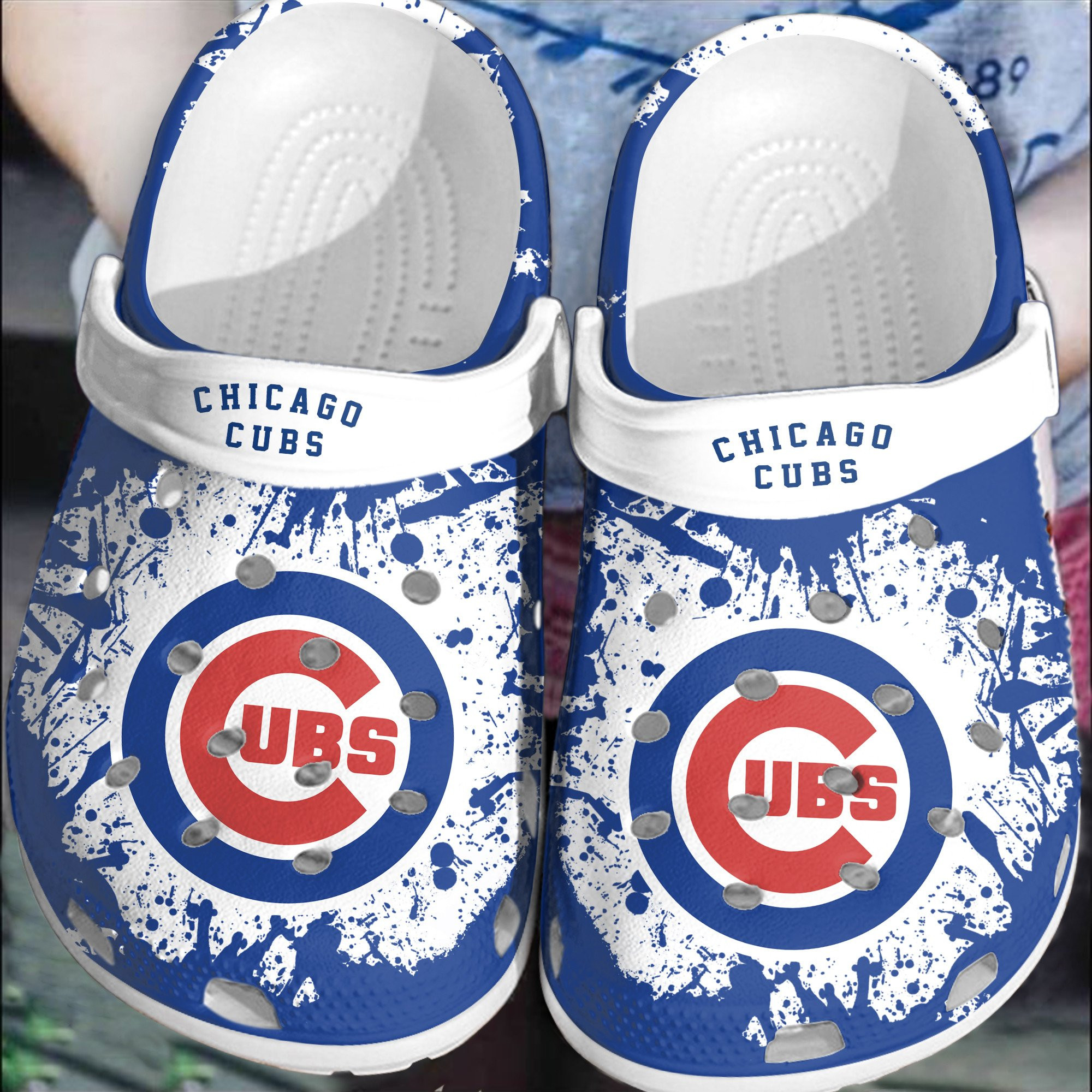 New Chicago Cubs Mlb Crocband Shoes