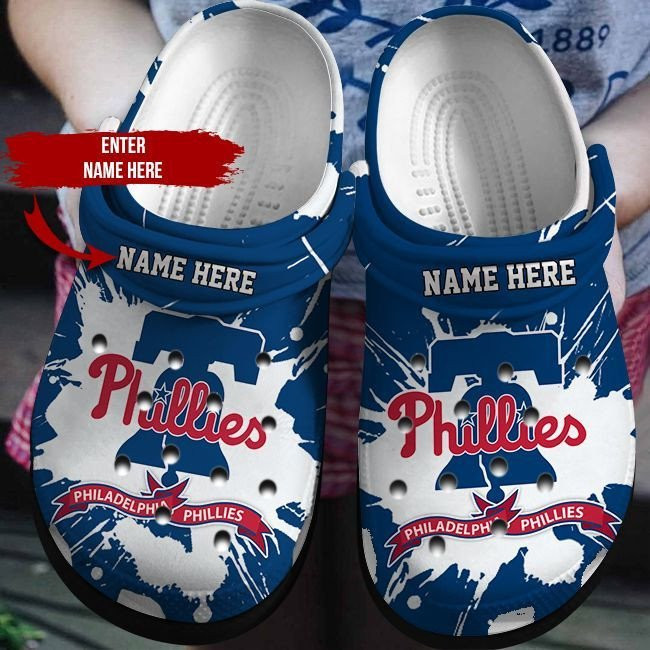 Personalized Philadelphia Phillies Crocbland Clog 50610Tp