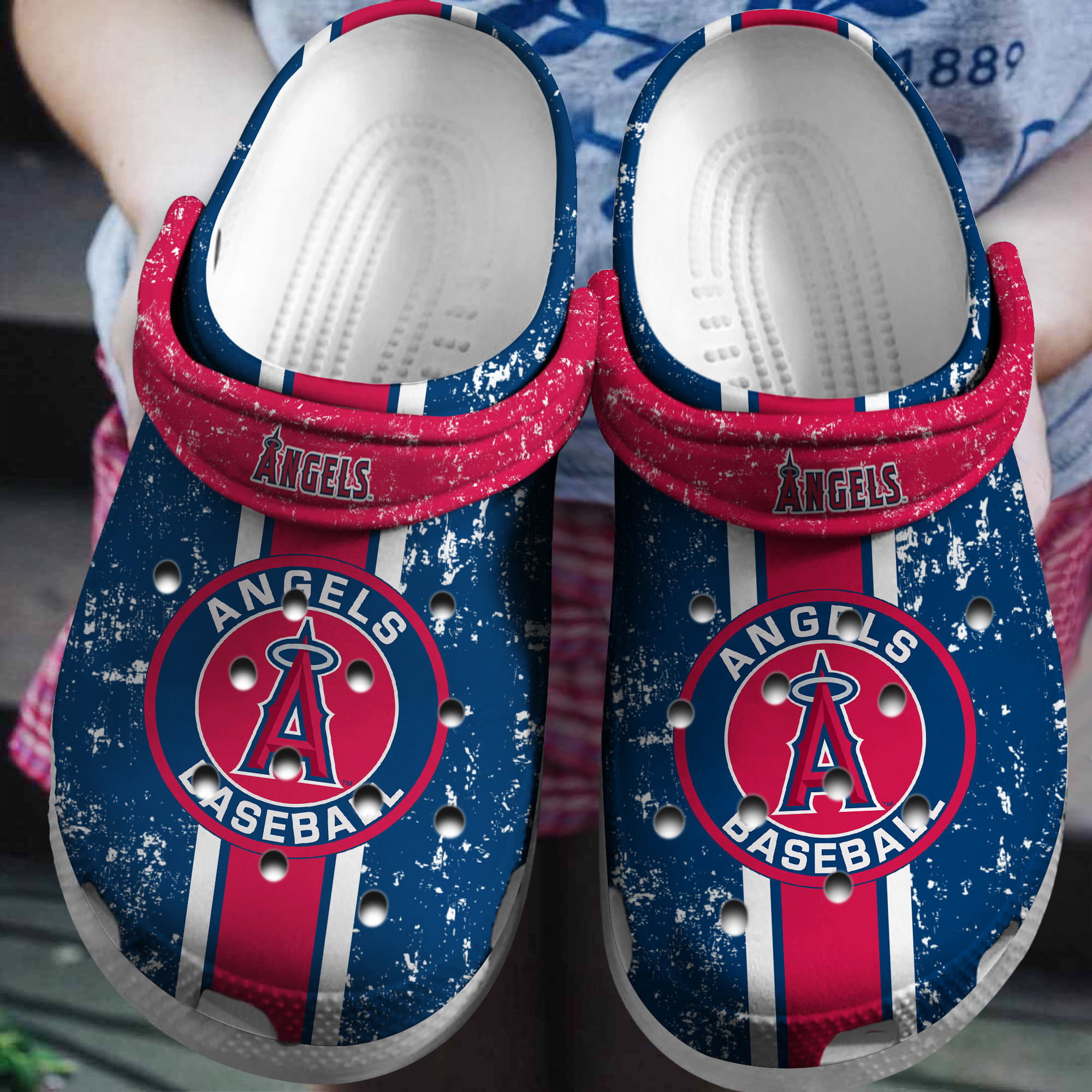 Hot Mlb Team Los Angeles Angels Crocs Clog Shoesshoes