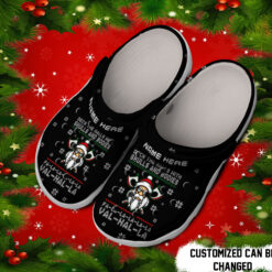 Personalized Christmas Deck The Halls With Skulls And Bodies Crocs Clog Shoes