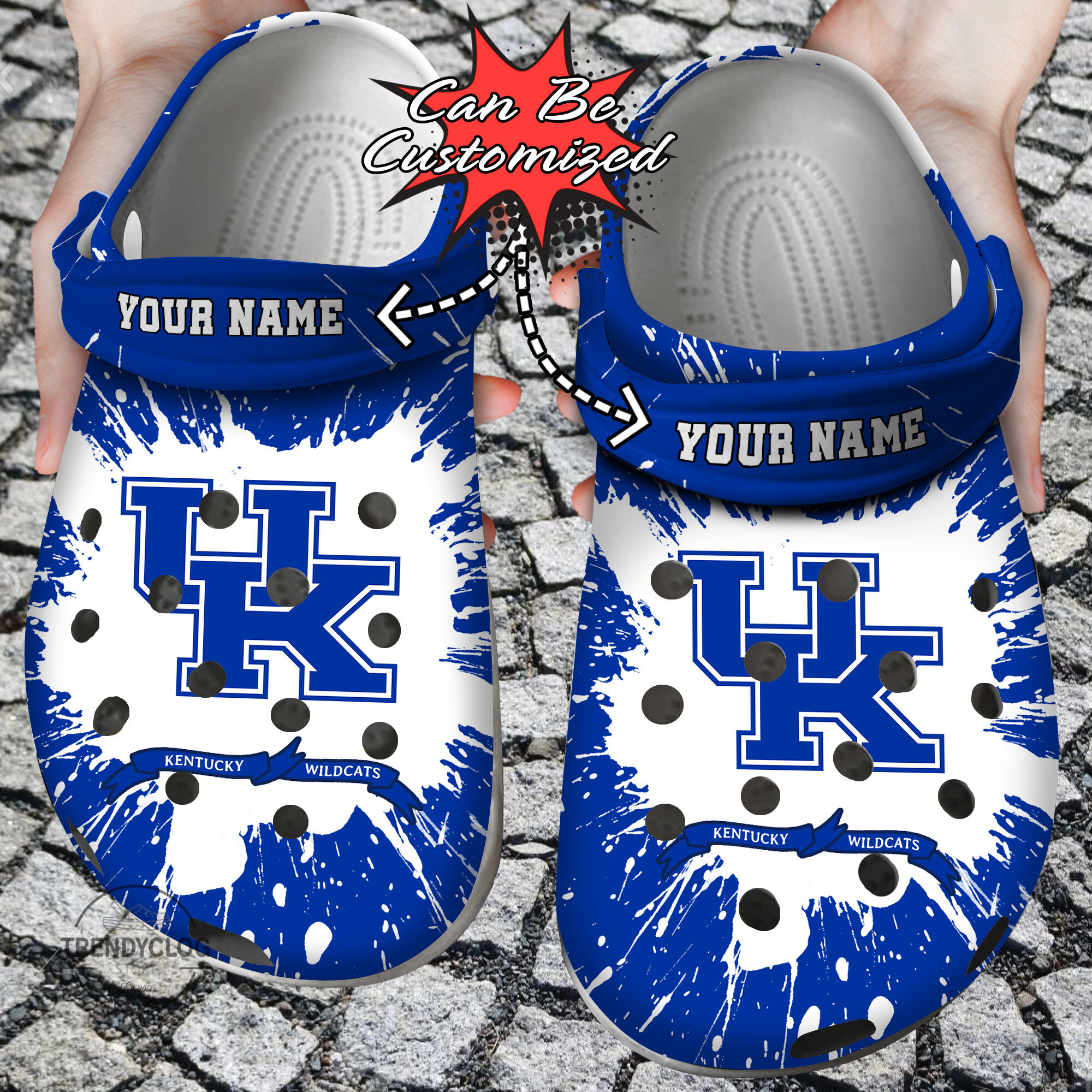 Sport Crocs Personalized KWildcats University Team Clog Shoes