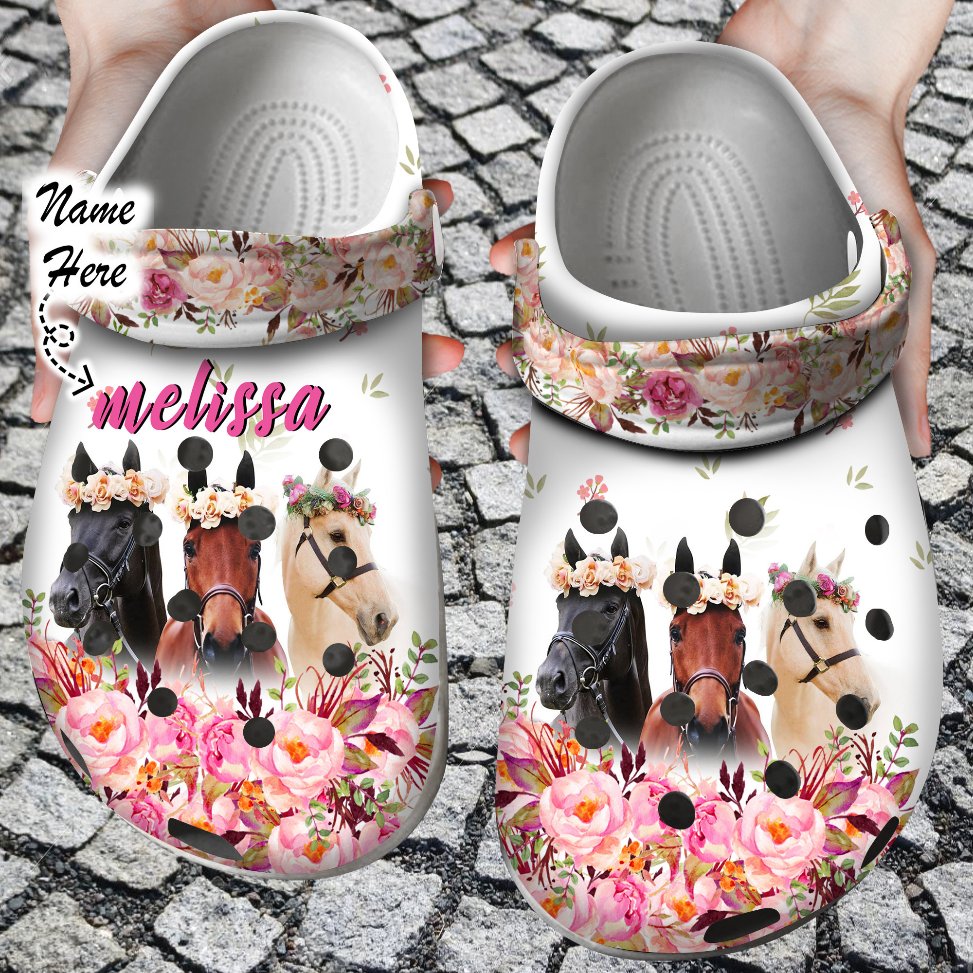 Horse Crocs Personalized Life Is Better With Horses Clog Shoes