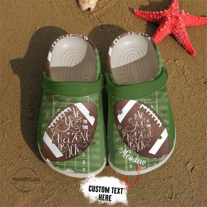 Sport Crocs Football Love You To The End Zone Clog Shoes