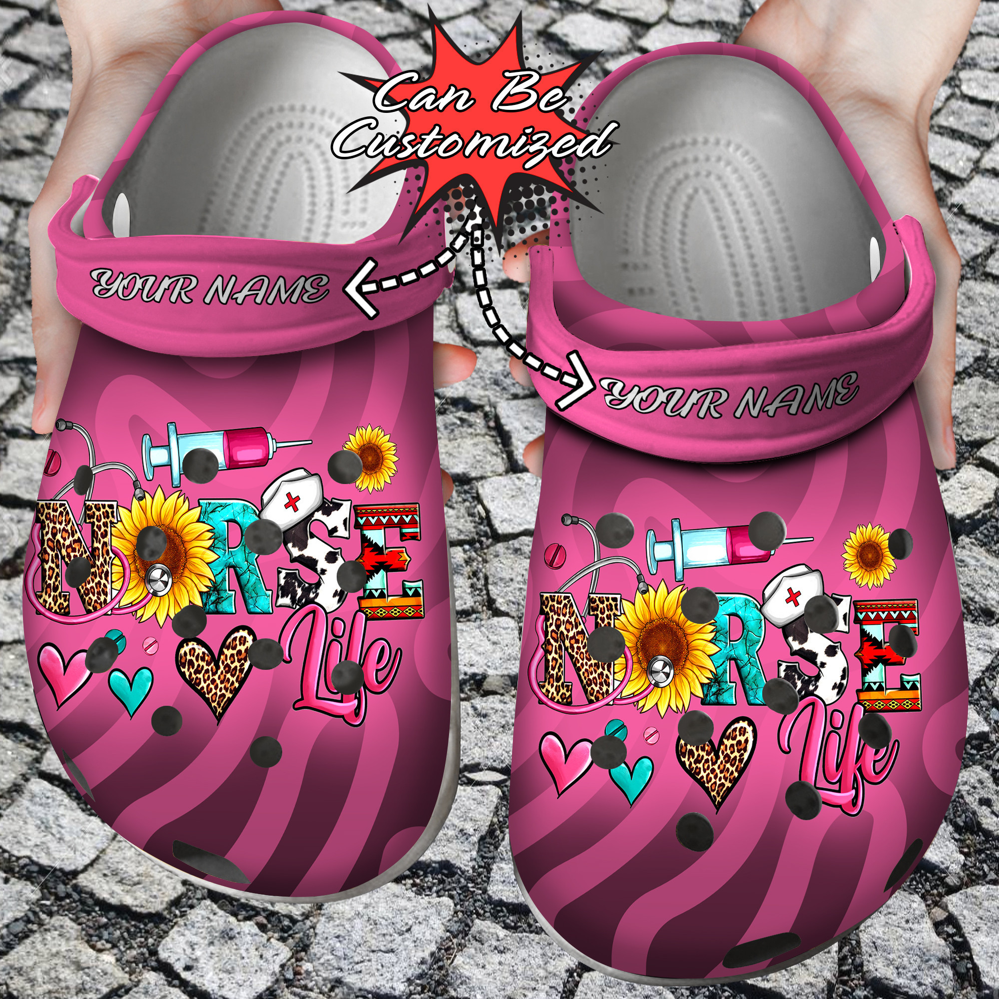 Nurse Crocs Personalized Nurse Life Clog Shoes