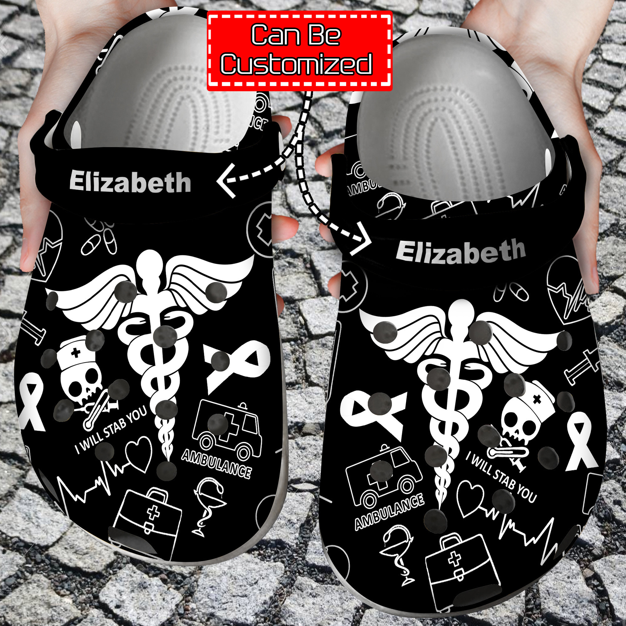 Nurse Crocs Nurse Personalized Clog Shoes With Your Name