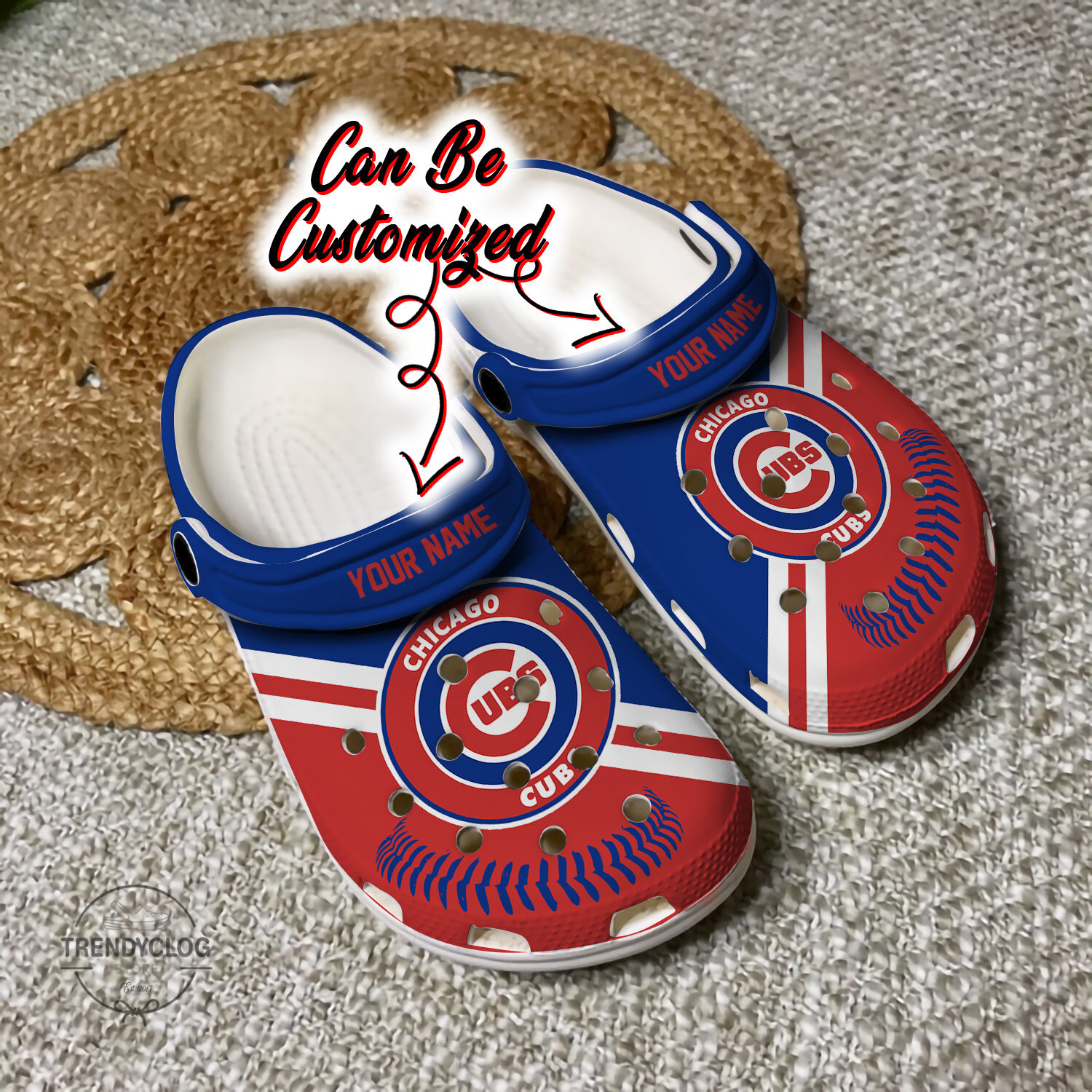 Baseball Crocs CCub Personalized Baseball Logo Team Clog Shoes