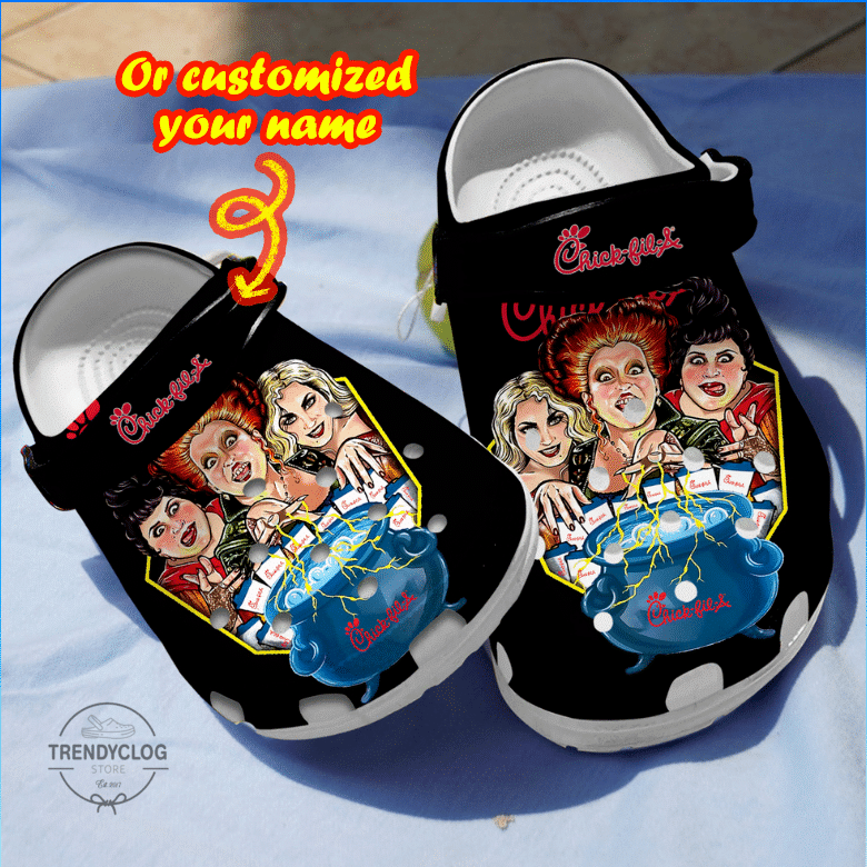 Halloween Crocs - Personalized Girls chick Fil Clog Shoe