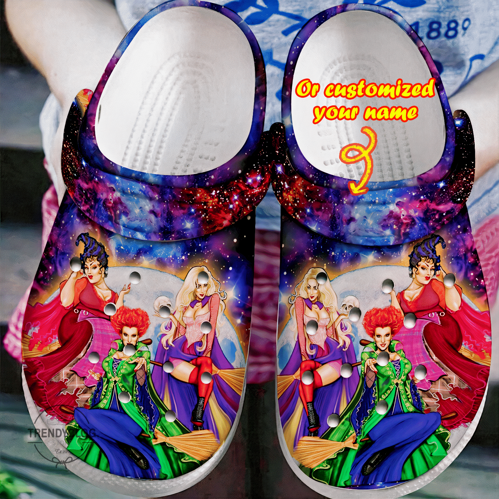 Halloween Crocs - Personalized Hocus Pocus Cosplay Costume Horror Movie Clog Shoes