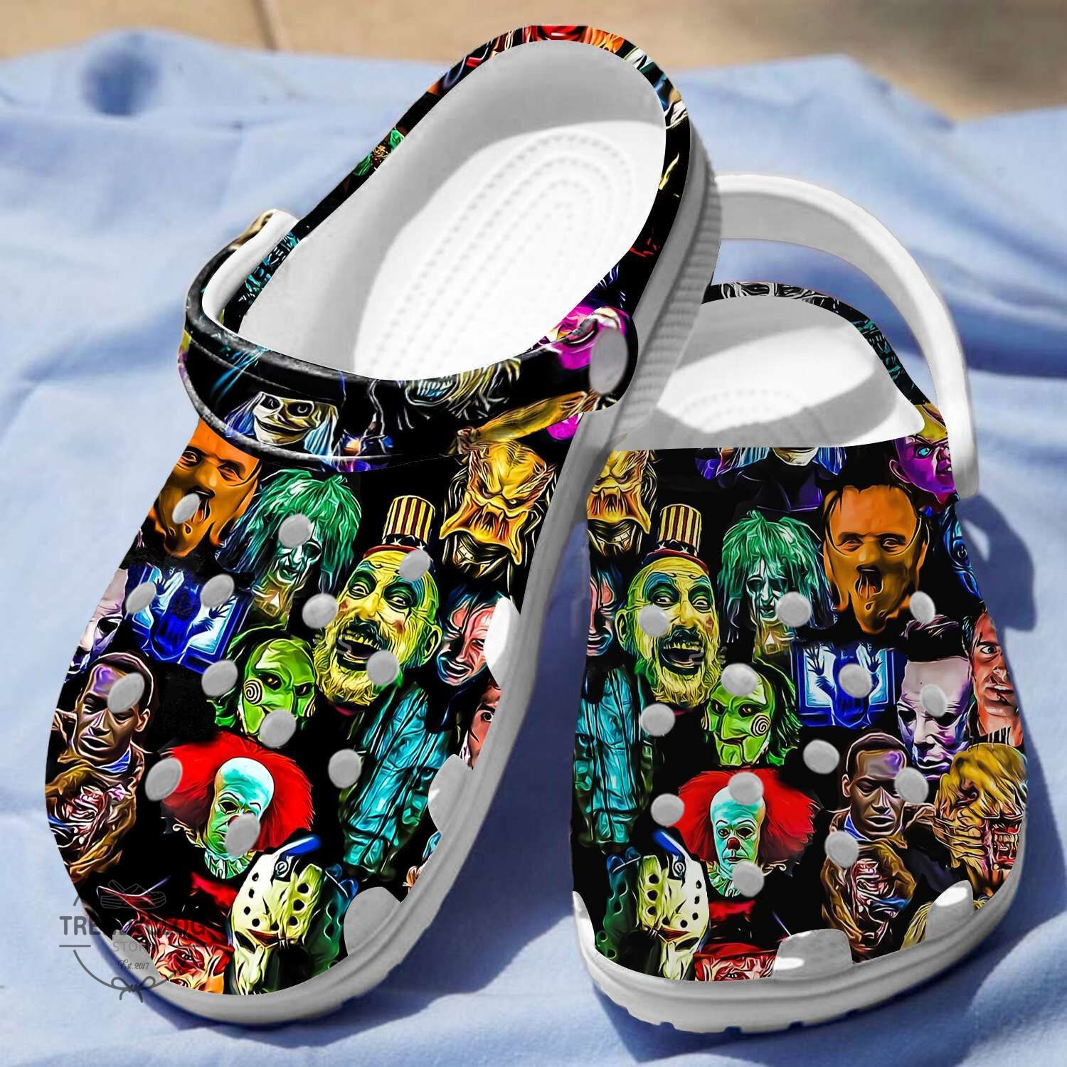 Halloween Crocs - Halloween Horror Character Face Clog Shoes