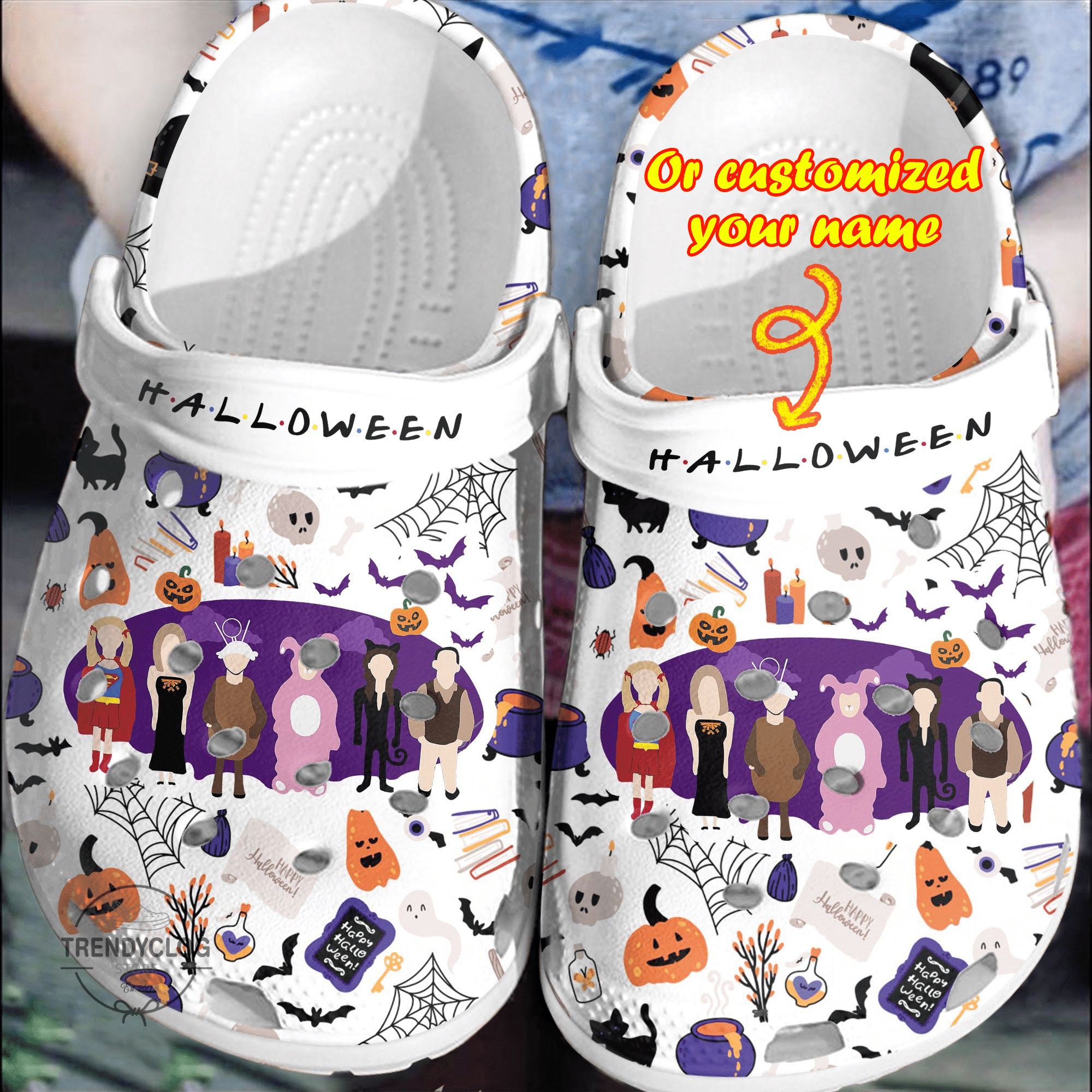 Halloween Crocs - Personalized Halloween Characters Clog Shoe