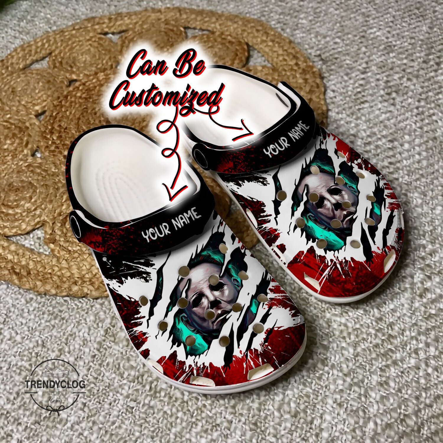 Halloween Crocs - Personalized Michael Myers Halloween Characters Clog Shoes