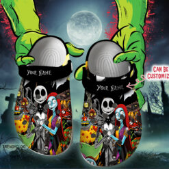 Halloween Crocs - Personalized Jack and Sally The Nightmare Before Christmas Clog Shoes
