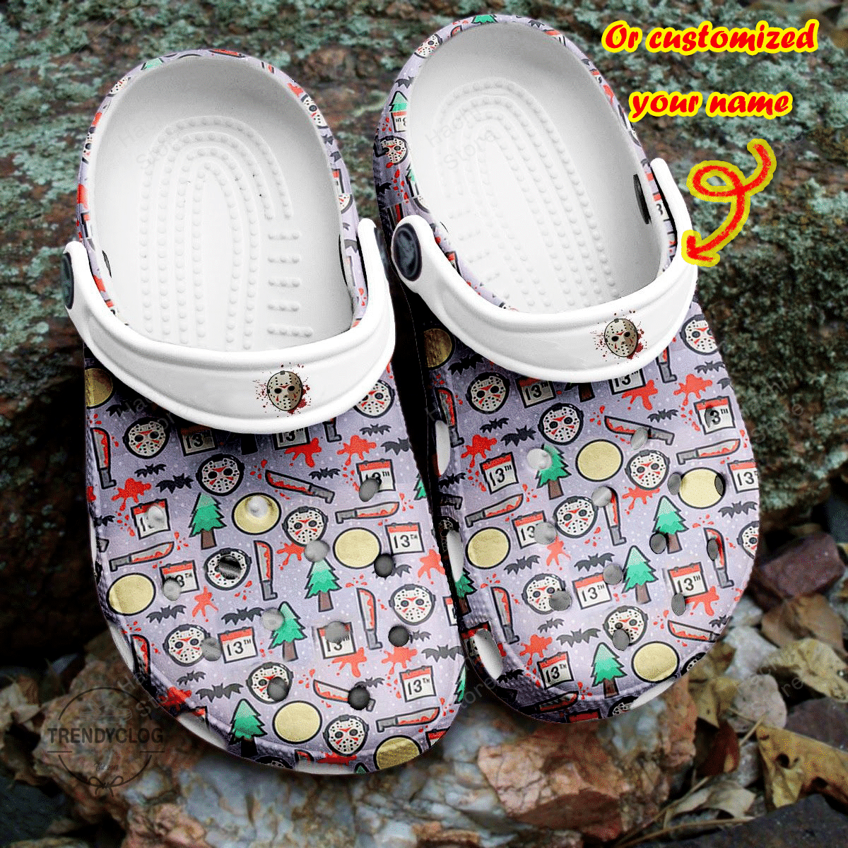 Halloween Crocs - Personalized Halloween Pattern Clog Shoes