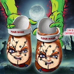 Halloween Crocs - Personalized Chucky Face Halloween Clog Shoes