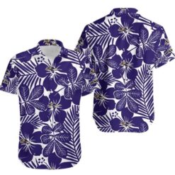 Baltimore Ravens 2 Flower Hawaii Shirt for Men Women