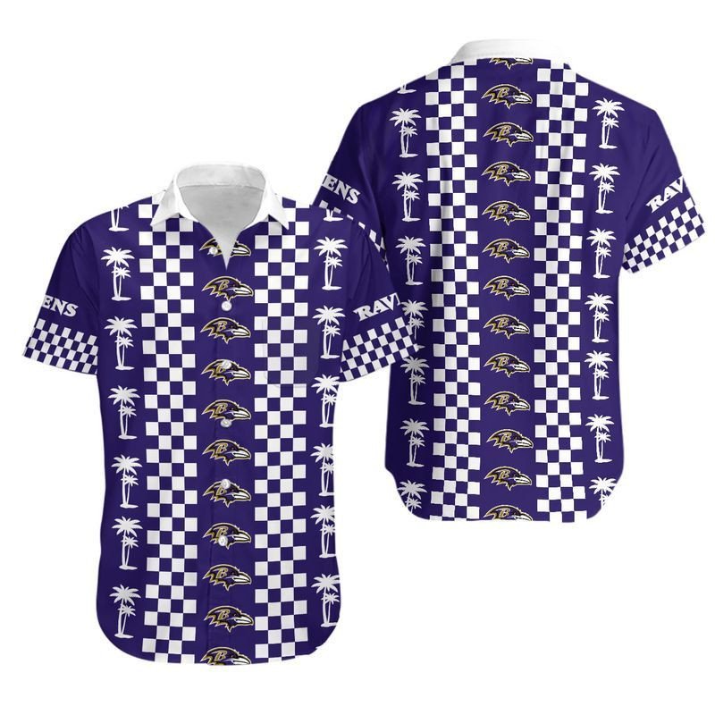 Baltimore Ravens Coconut Trees Hawaii Shirt for Men Women