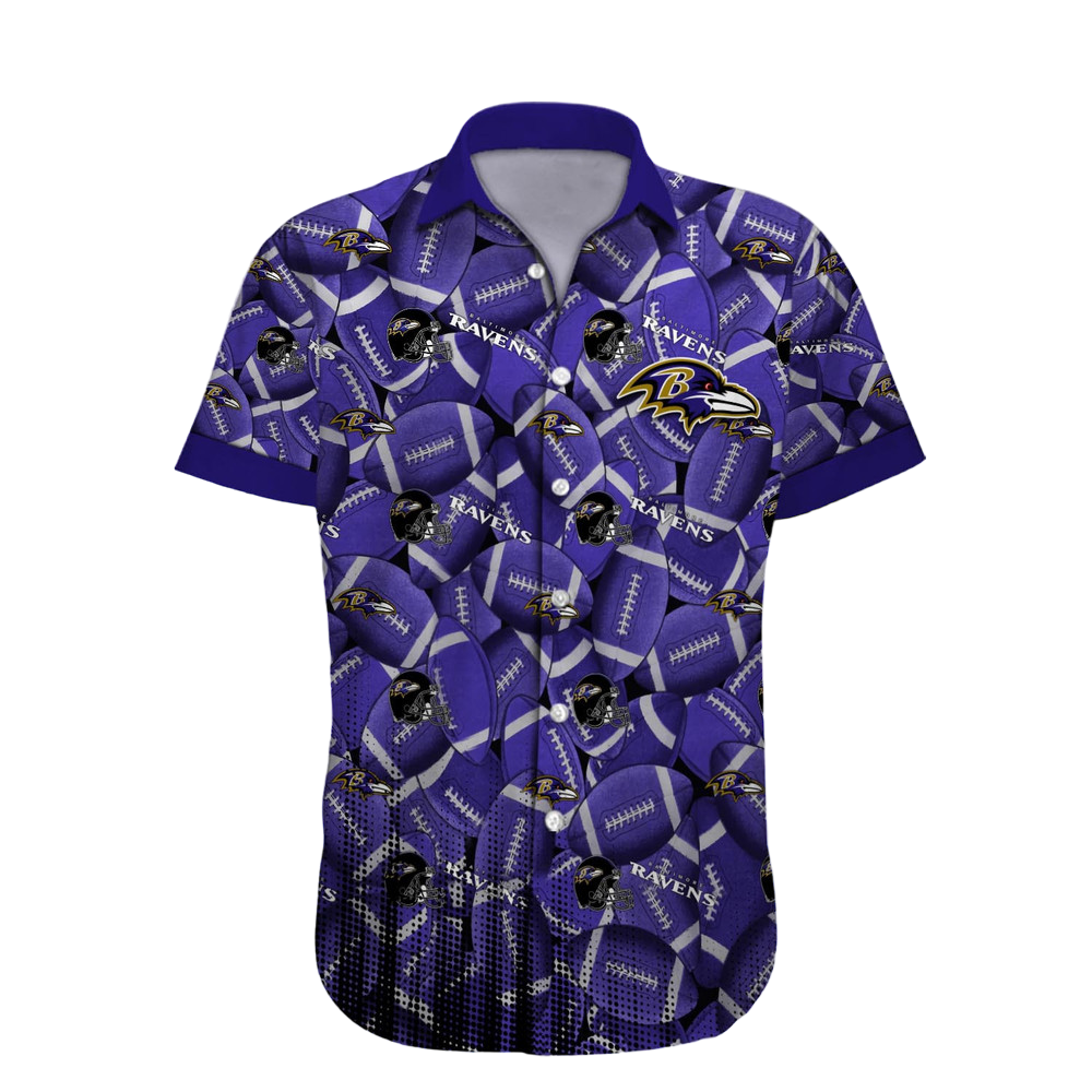 Baltimore Ravens Hawaiian Shirt NFL Football Custom Hawaiian Shirt for Men Women Gift For Fans