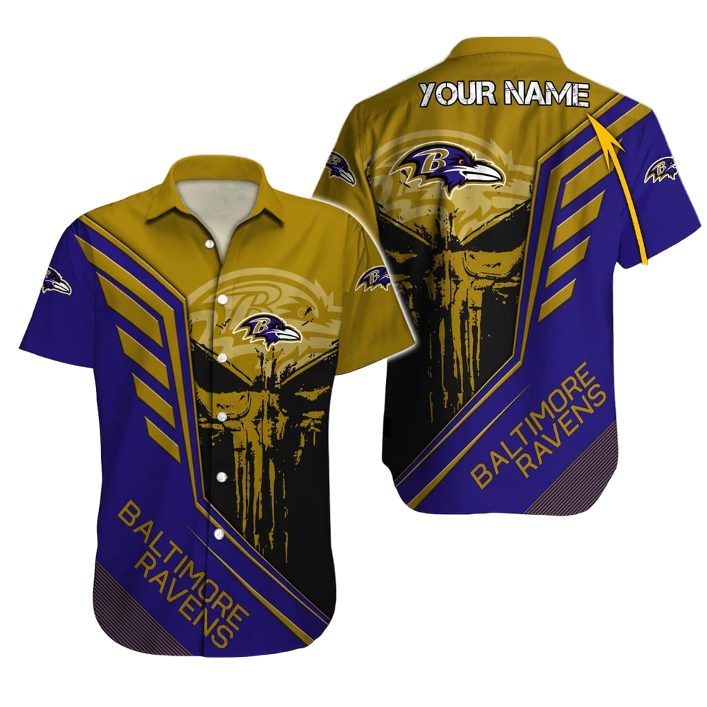 Baltimore Ravens Hawaiian Shirt NFL Football Custom Hawaiian Shirt for Men Women Gift For Fans