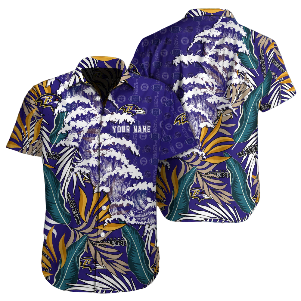 Baltimore Ravens Hawaiian Shirt NFL Football Hawaiian Shirt for Men Women Gift For Fans38176