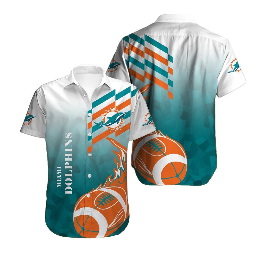 Beach Miami Dolphins Hawaiian Shirt Aloha Shirt for Men Women For Fans