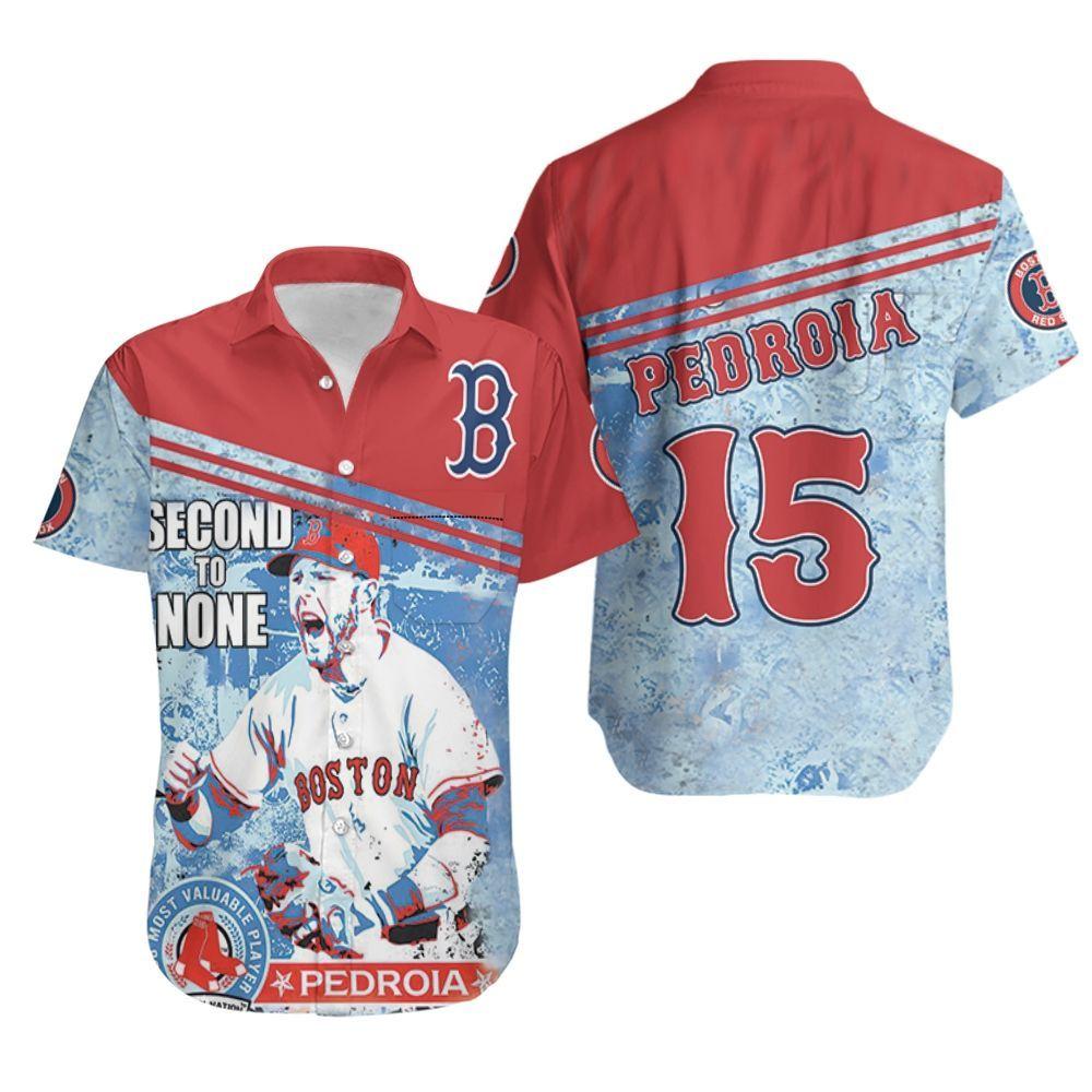 Beach Shirt Boston Red Sox Second To None Pedroia Hawaiian Shirt Aloha Shirt for Men Women