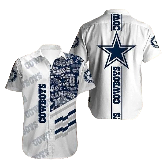 Beach Shirt Dallas Cowboys Button Hawaiian Shirt Aloha Shirt for Men Women