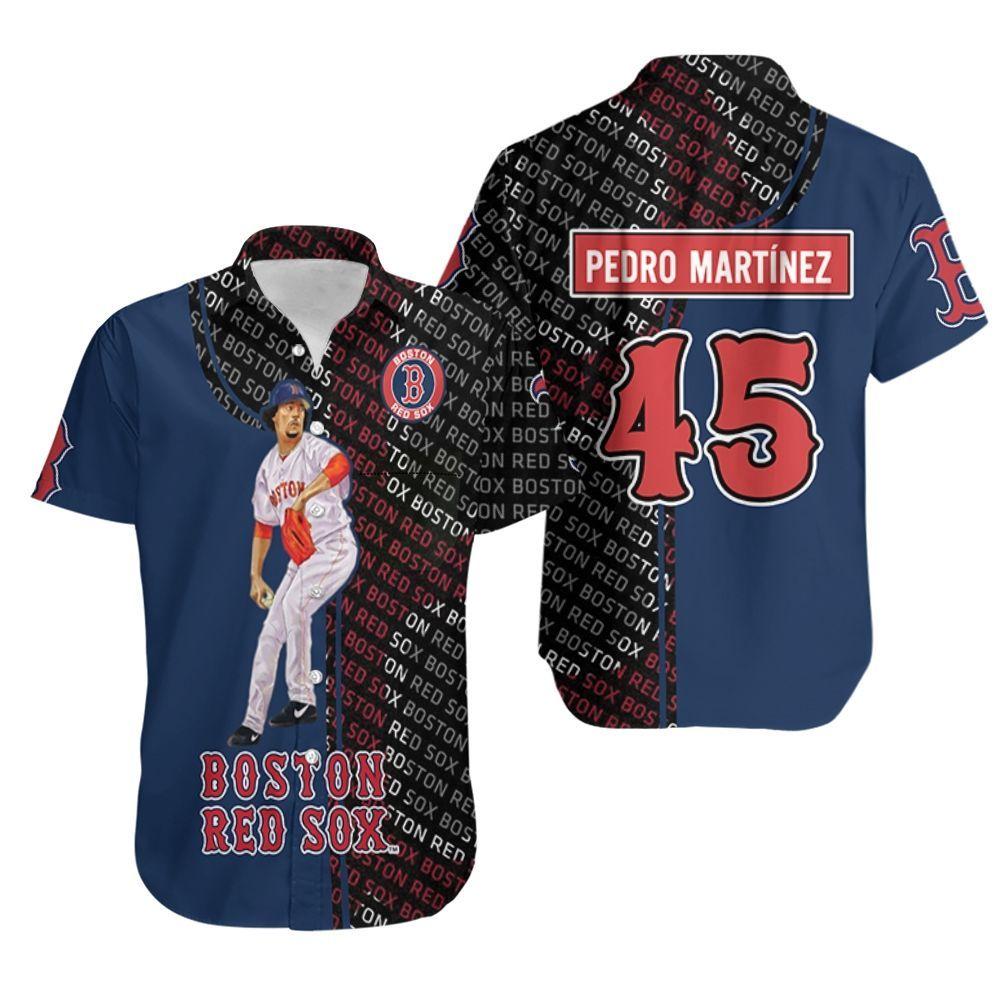 Beach Shirt Pedro Martinez 45 Boston Red Sox Hawaiian Shirt Aloha Shirt for Men Women