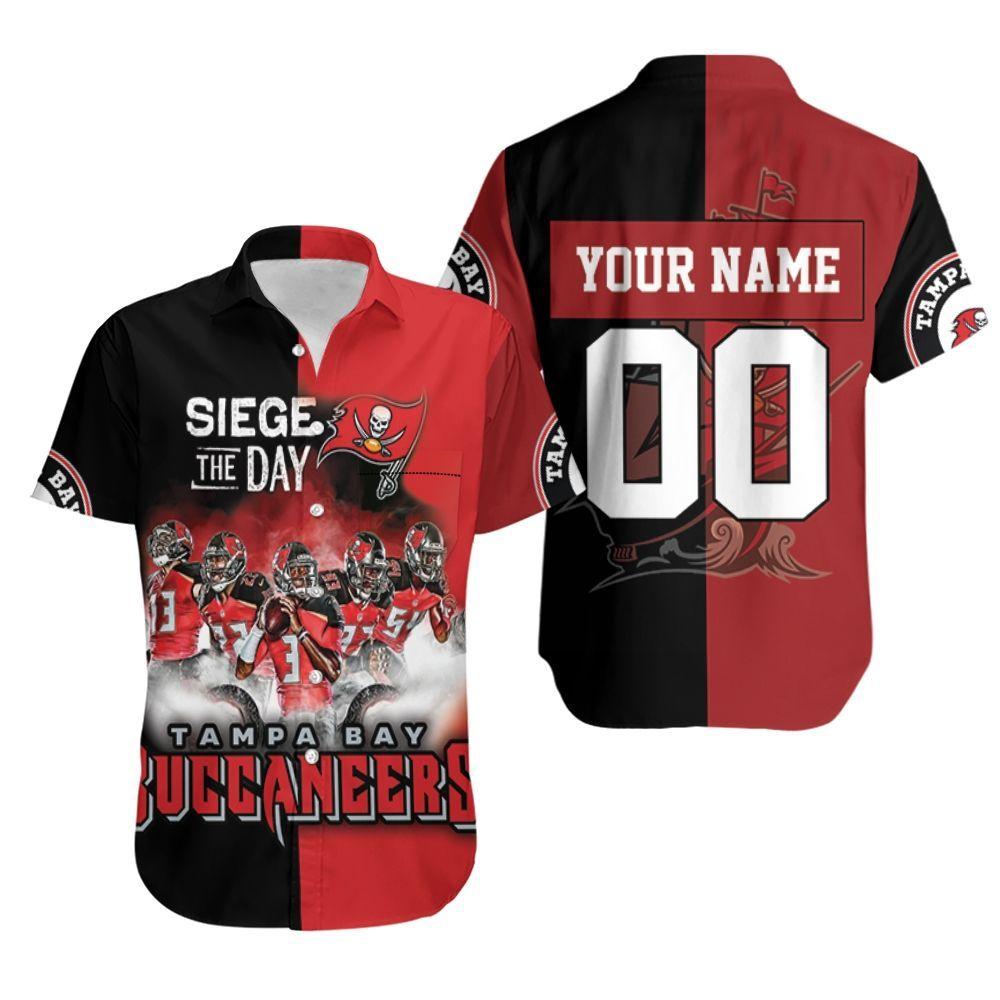 Beach Shirt Siege The Day Tampa Bay Buccaneers Nfc South Champions Super BowlPersonalized Hawaiian Shirt Aloha Shirt for Men Women