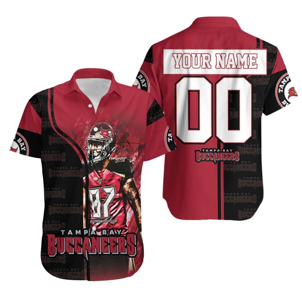 Beach Shirt Tampa Bay Buccaneers Gronkowski Legend 87 3D Printed Personalized Hawaiian Shirt Aloha Shirt for Men Women